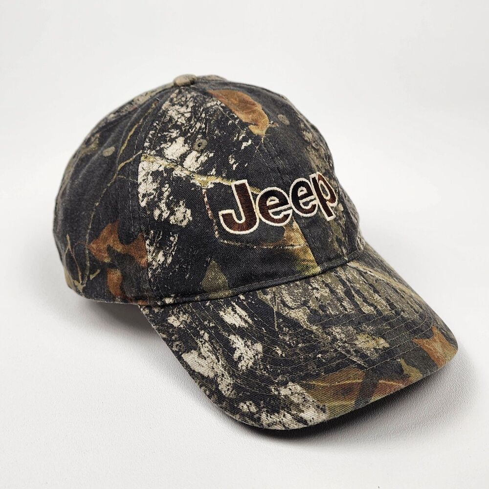 Jeep Mossy Oak Camo Adjustable Hunting Hat KC Caps Predator - Picture 4 of 7